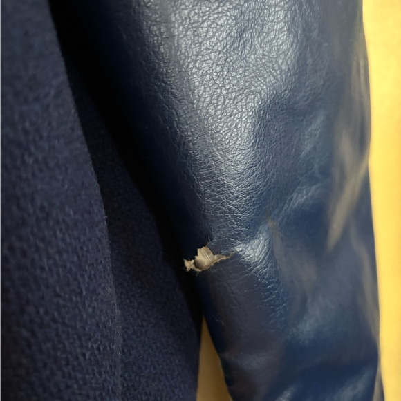 Vintage Navy Varsity Jacket - Picture 7 of 7